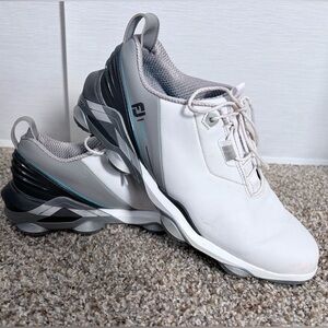 FootJoy Men's White and Gray Golf Shoes